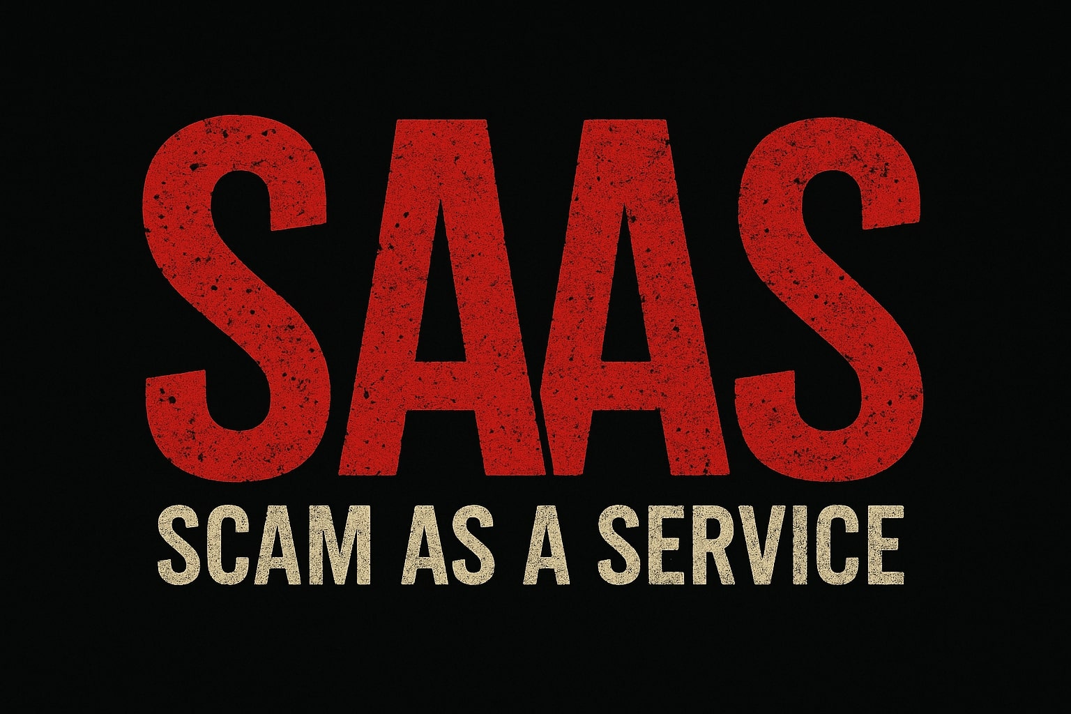 SAAS - Scam As A Service Logo